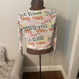 Vibrant Graphic Long Sleeve Tee